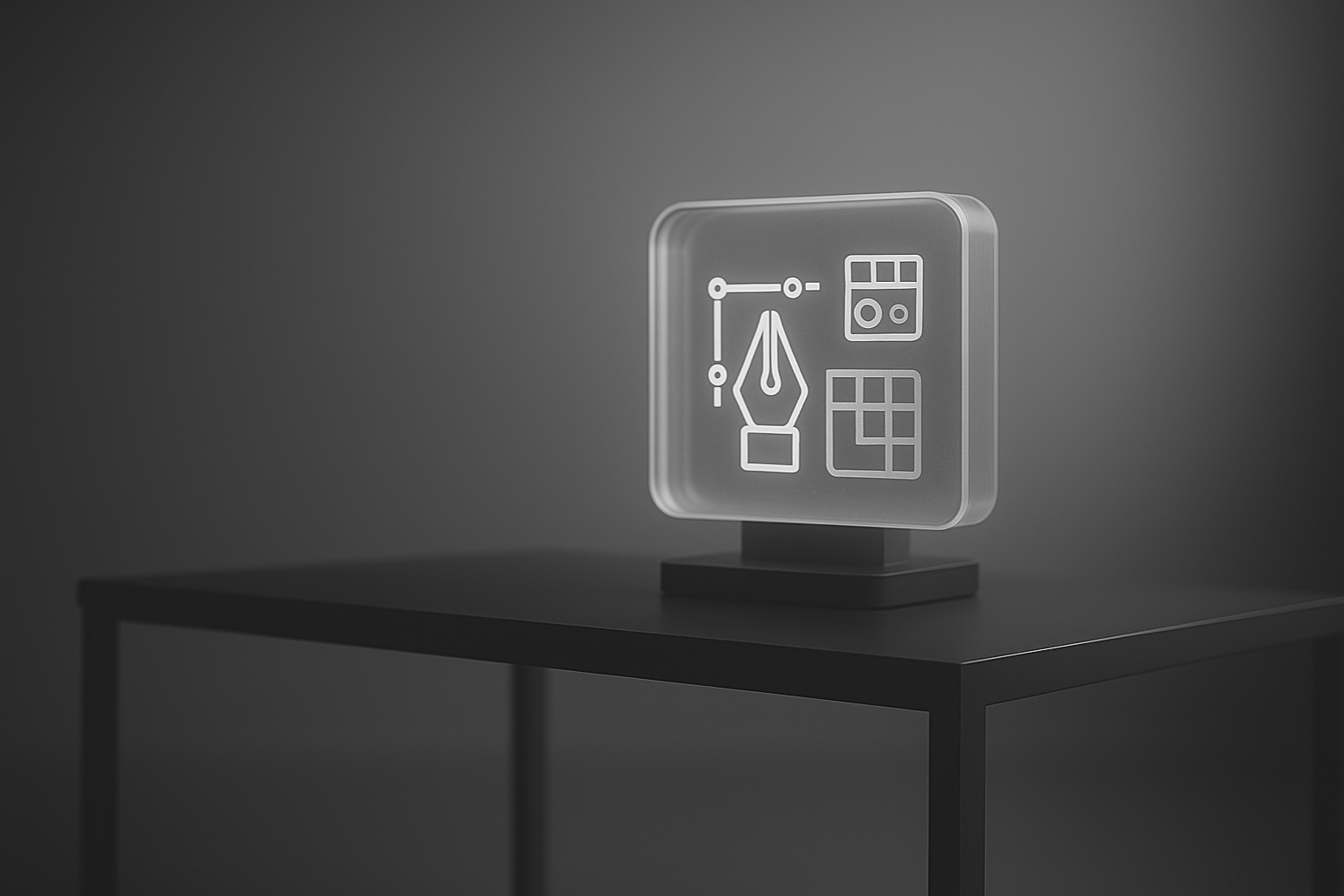 Brand identity presentation with logo and colors